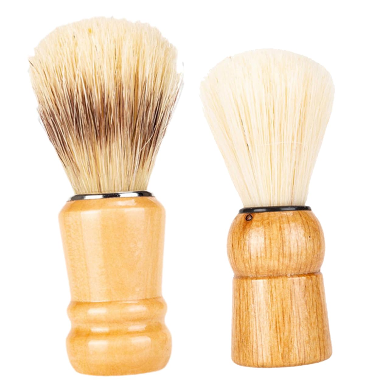 Healeved 10pezzi Pennelli Da Barba Con Manico Legno Pennello Per Rasoio Setola Naturale Per Uomini Per Di Festa Del Papà e Uso Quotidiano