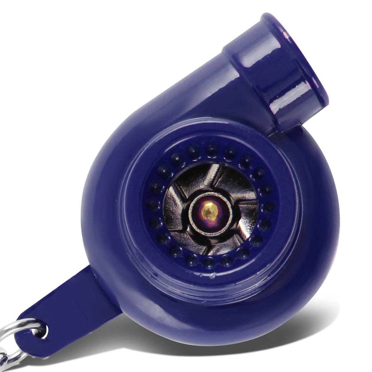 Auto Dynasty Minituare Spinnable Turbocharger Compressor Key Chain (Blue Coated)