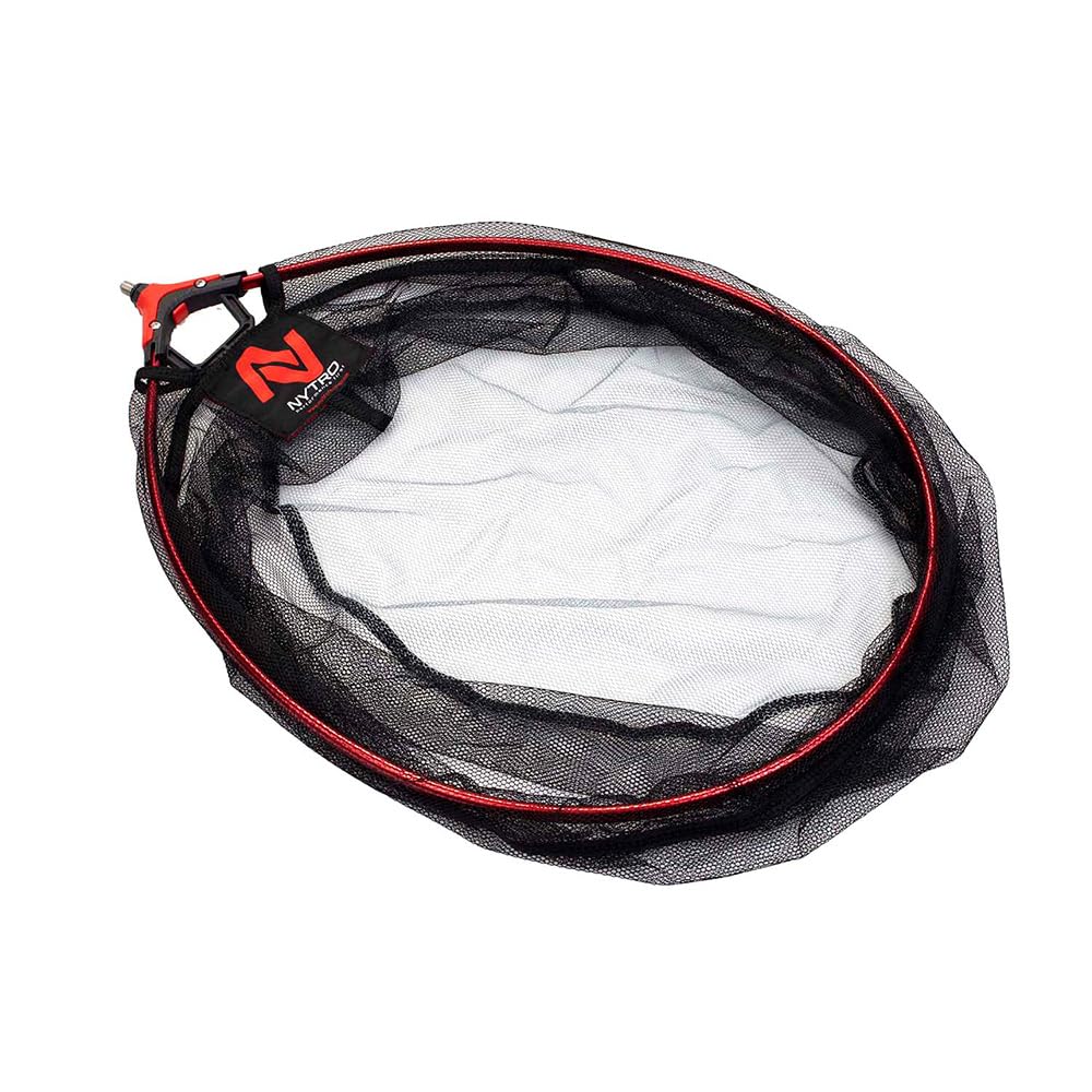 Nytro Spoon Quick Dry Hair Mesh Net, 20" 50cm, 2.5mm hexamesh hair mesh fabric, lifting assist nylon spreader block, Black and grey, Red Aluminium frame, Code 20900012