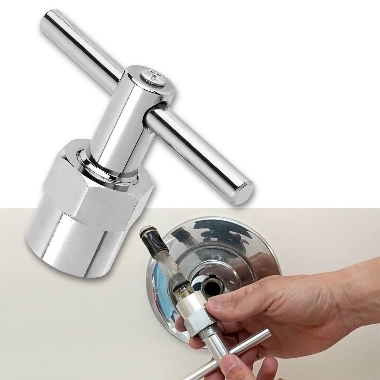 Tezoro Cartridge Puller Tool For Moen Posi-Temp 1200, 1222, 1225， Cartridge Puller For Moen 104421