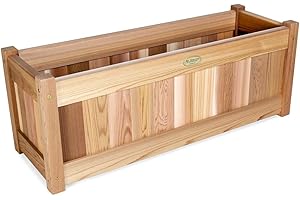 All Things Cedar's Enduring Cedar Window Box for Flourishing Gardens