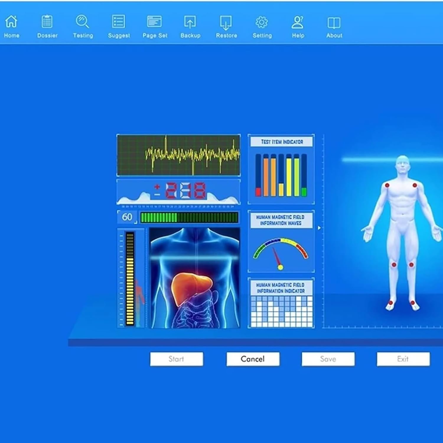 Macchina Per Biorisonanza Analizzatore Di Sub-salute Con Terapia Quantistica, Analisi Magnetica Della Salute Del Corpo 3 In 1 Con 54 Report, Analisi 3D, Test Rapido In Un Minuto, Interfaccia USB Per U