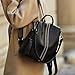 Wesccimo Genuine Leather Backpack Purse For Women Black Antitheft Real Soft Leather Fashion Daypack Shoulder Bag