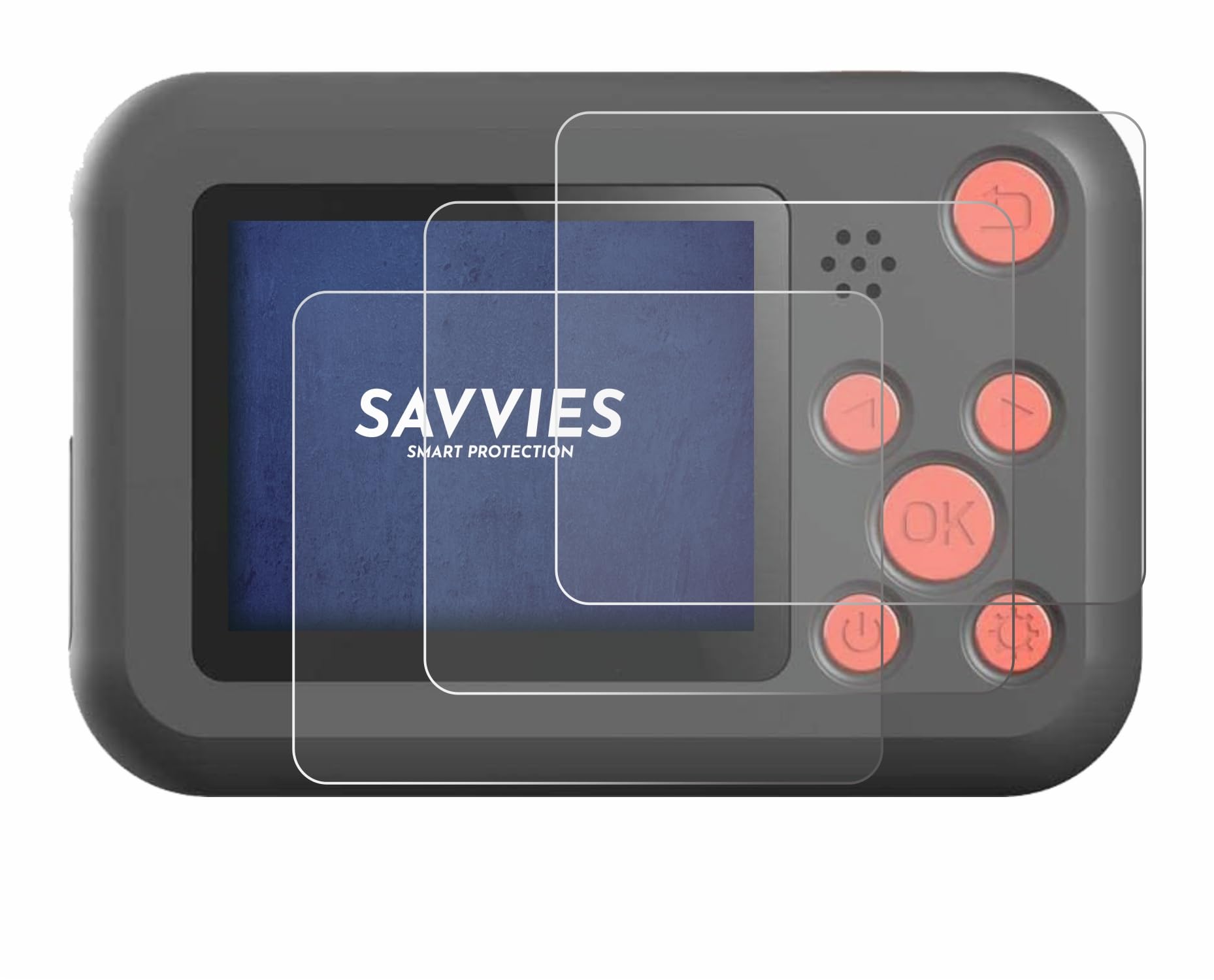 savvies 6 Pack Screen Protector compatible with SJCAM FunCam Protection Film Clear