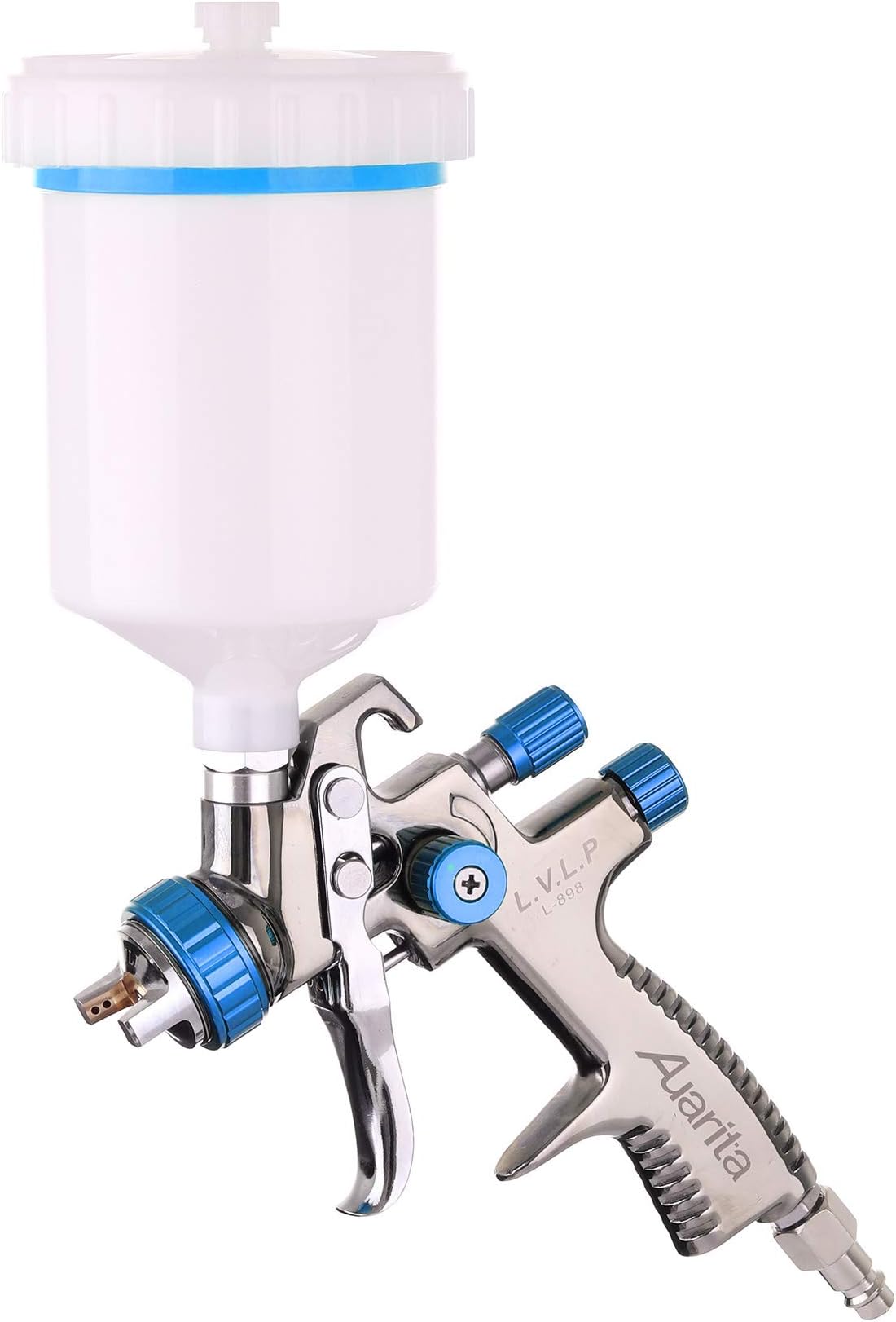 LVLP Spray Gun Silver GREEN AUARITA Paint 1,4mm L-898 LOW AIR MORE EFFICIENT
