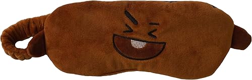 Miniatura 1 de Concept One BT21 LINE Friends Shooky Big Face - Máscara de ojos para dormir, color marrón, talla única