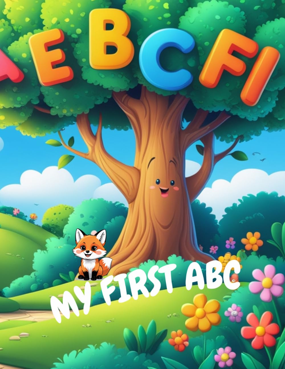 My First ABC: Bold and Easy Coloring Book For Toddlers : Simple Alphabet and Cute Animals for Kids