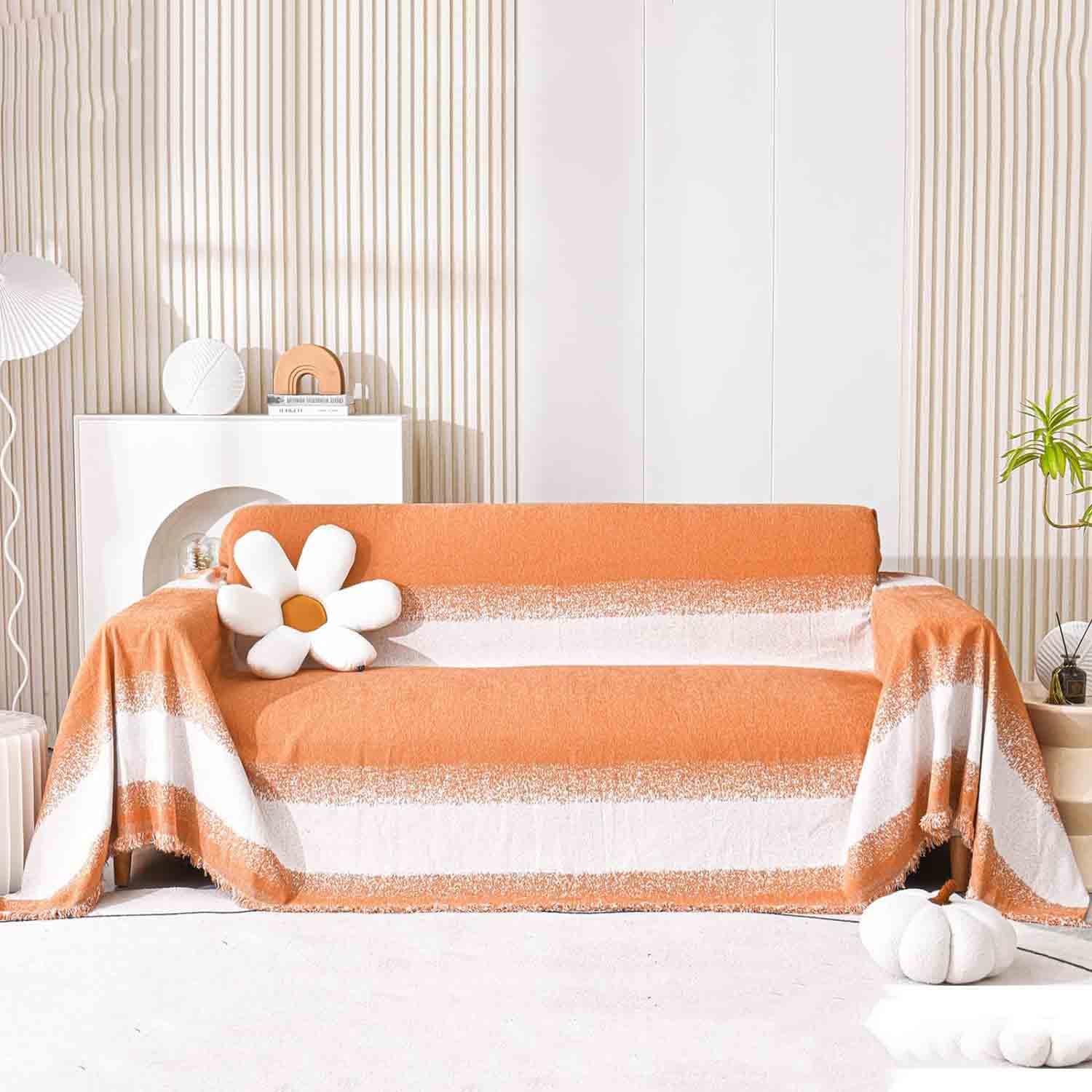 Funda de sofá antideslizante XXL para perro, manta grande de felpilla lavable, protector de mascotas de gran tamaño, 180 x 260 cm, elegante manta a cuadros para hogares aptos para perros