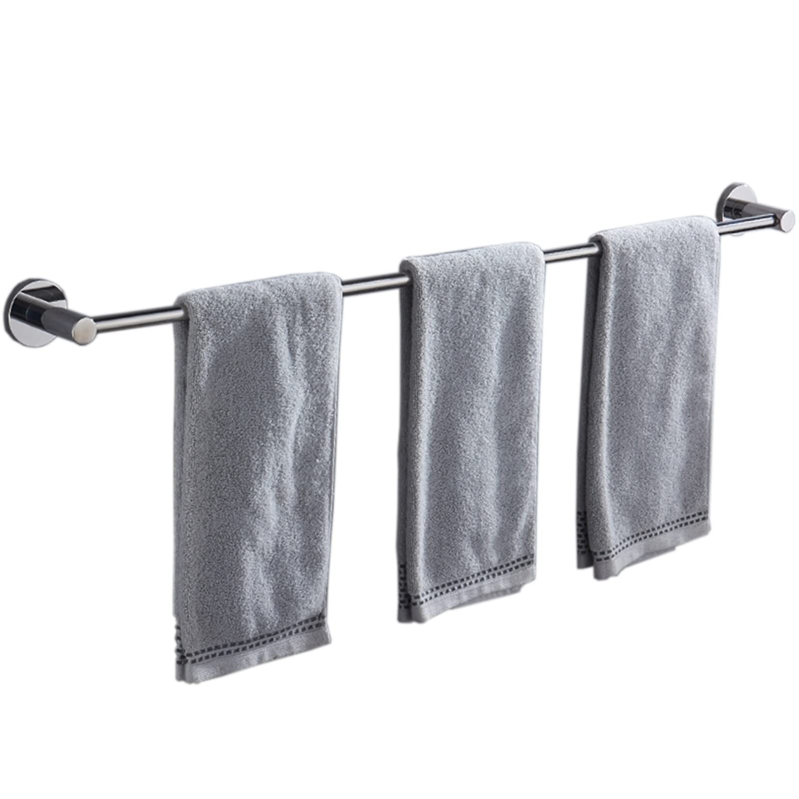 DKRAHRJJ Towel Bar Rail, Single Towel Holder Rack for Bathroom, Kitchen Dish Cloths Hanger, Stainless Steel Towel Rod/40Cm