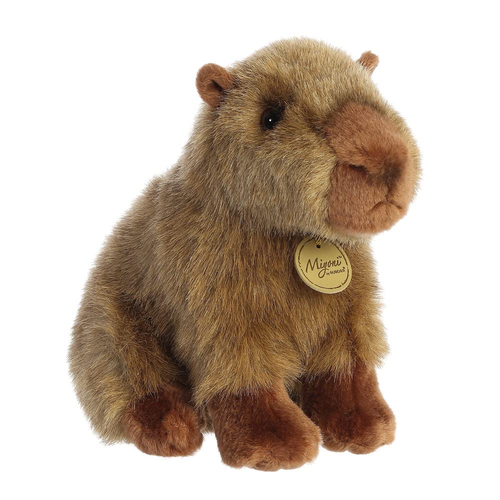 Aurora, 26375, MiYoni Capybara, 9In, Eco-friendly soft toy, Brown