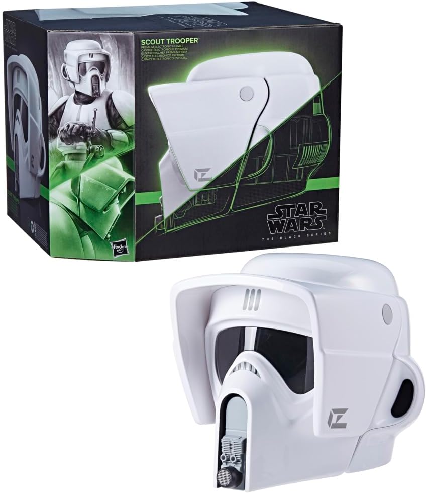 Star Wars The Black Series Scout Trooper Premium Electronic Helmet with Sound Effects, Star Wars: Return of the Jedi Adult Roleplay Item