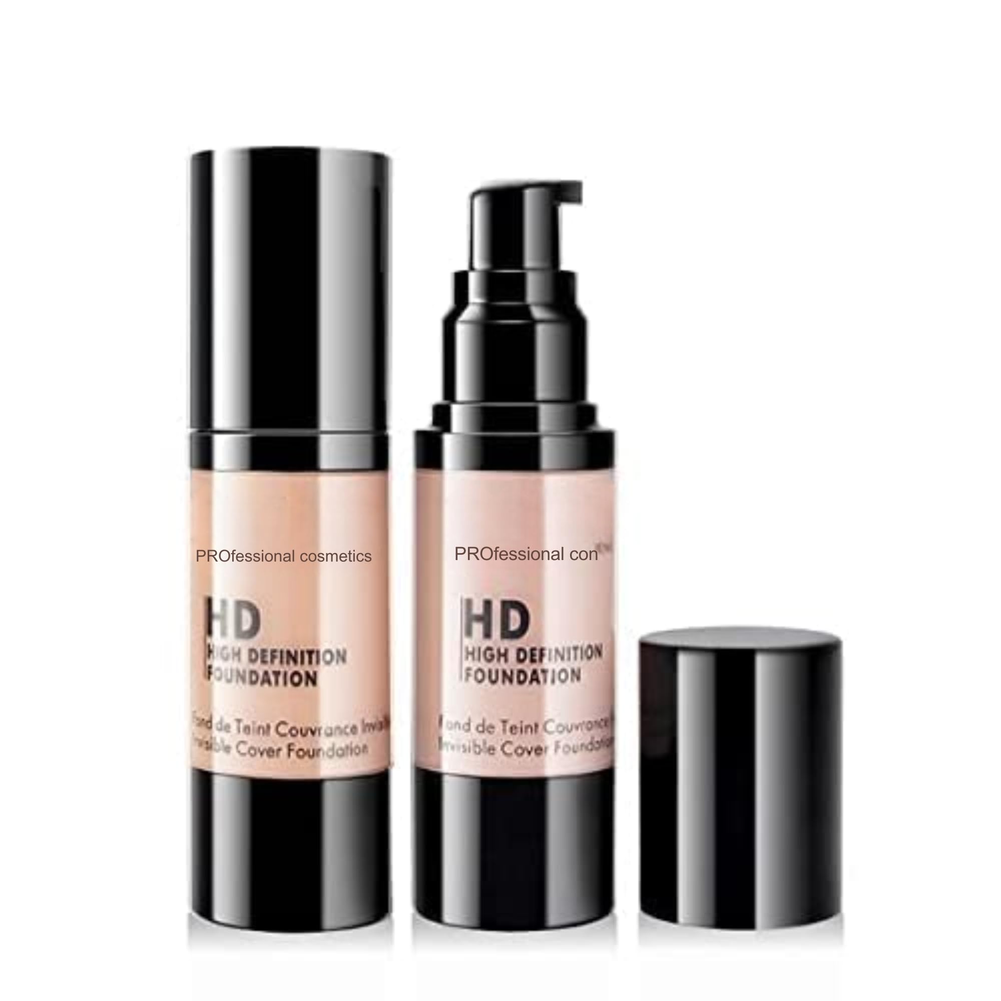 Foundation for Women HD High Definition Liquid Foundation 30ml, Full Coverage Face Makeup Products, Buildable Natural Finish Base for Party & Oily Skin