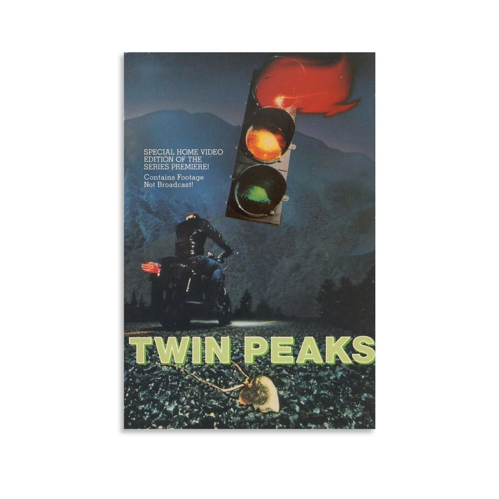 MOJDI Twin Peaks Film Mystery Vintage TV Series Posters for Room Aesthetic And Decor Canvas Painting Wall Art Poster for Bedroom Living Room Decor