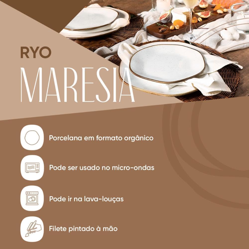 Jogo de Jantar 10 Peças Oxford Ryo Maresia | Amazon.com.br
