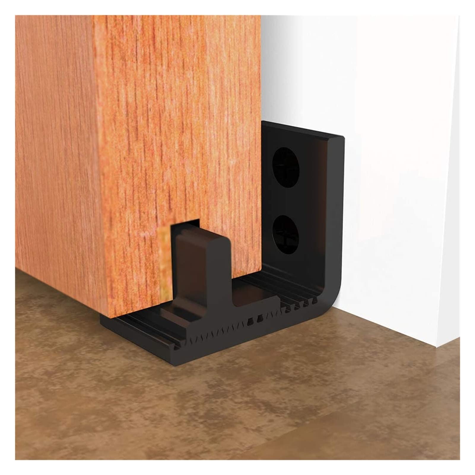 Adjustable Sliding Floor Guide Wall Mounted for Barn Door Hardware Accessory,Smooth Gliding