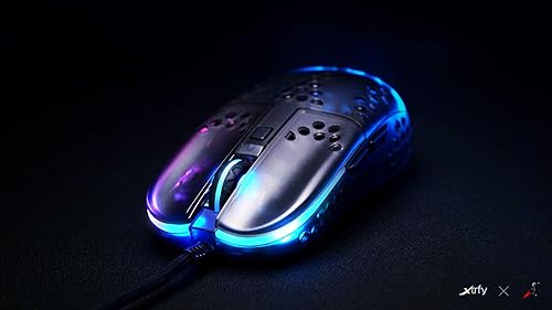 Miniatura 8 de Xtrfy MZ1, mouse para juegos con cable ultraligero, sensor Pixart 3389 de vanguardia, forma única para un objetivo óptimo, iluminación RGB