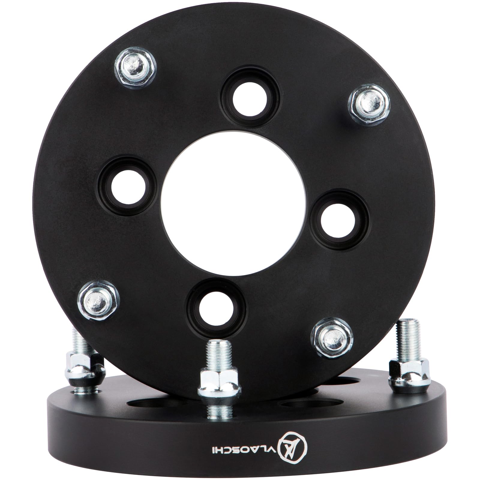 Black Forged 4x4 to 4x156 Wheel Adapters 1 Inch with M12x1.25 Studs Compatible with Yamaha Golf Cart to Polaris Rim - Pack of 2-image-21