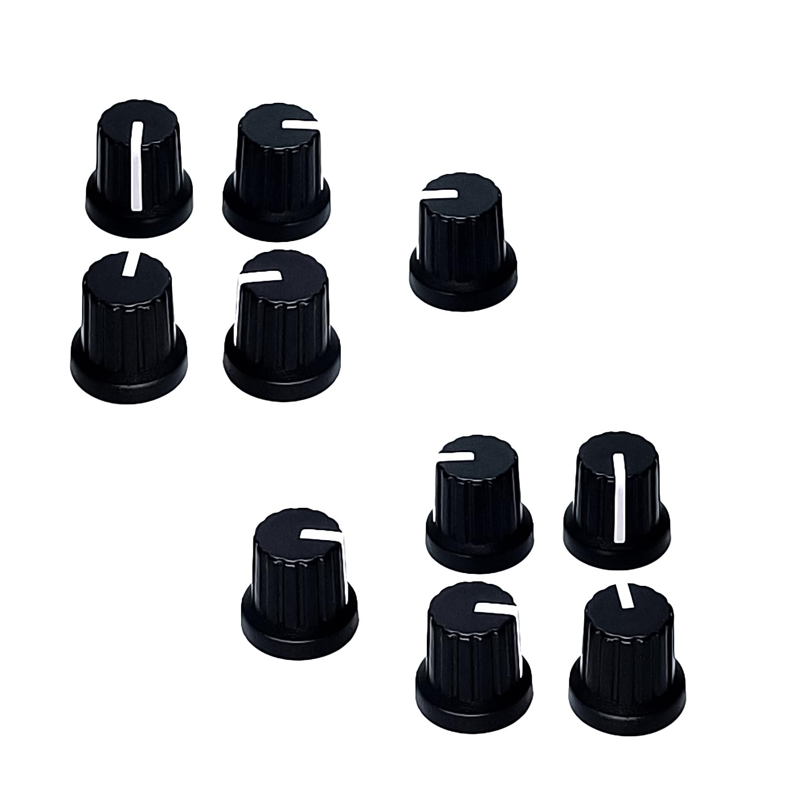Maxtonser 10Pcs Guitar Volumes Control Knob Potentiometer Knobs 6mm Shaft Hole Amplifier Knob for Speakers Effect Pedal Amplifier