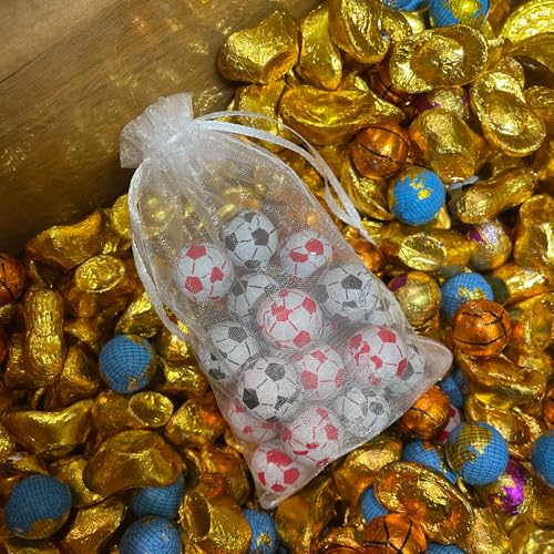 Image of Organza Bags 2.8 inchx3.6 inch, 100Pcs Small Mesh Drawstring Pouches | White Organza Bags for Jewelry, Candy, Party Favors, Small Sachet Wrap, Storage Supplies