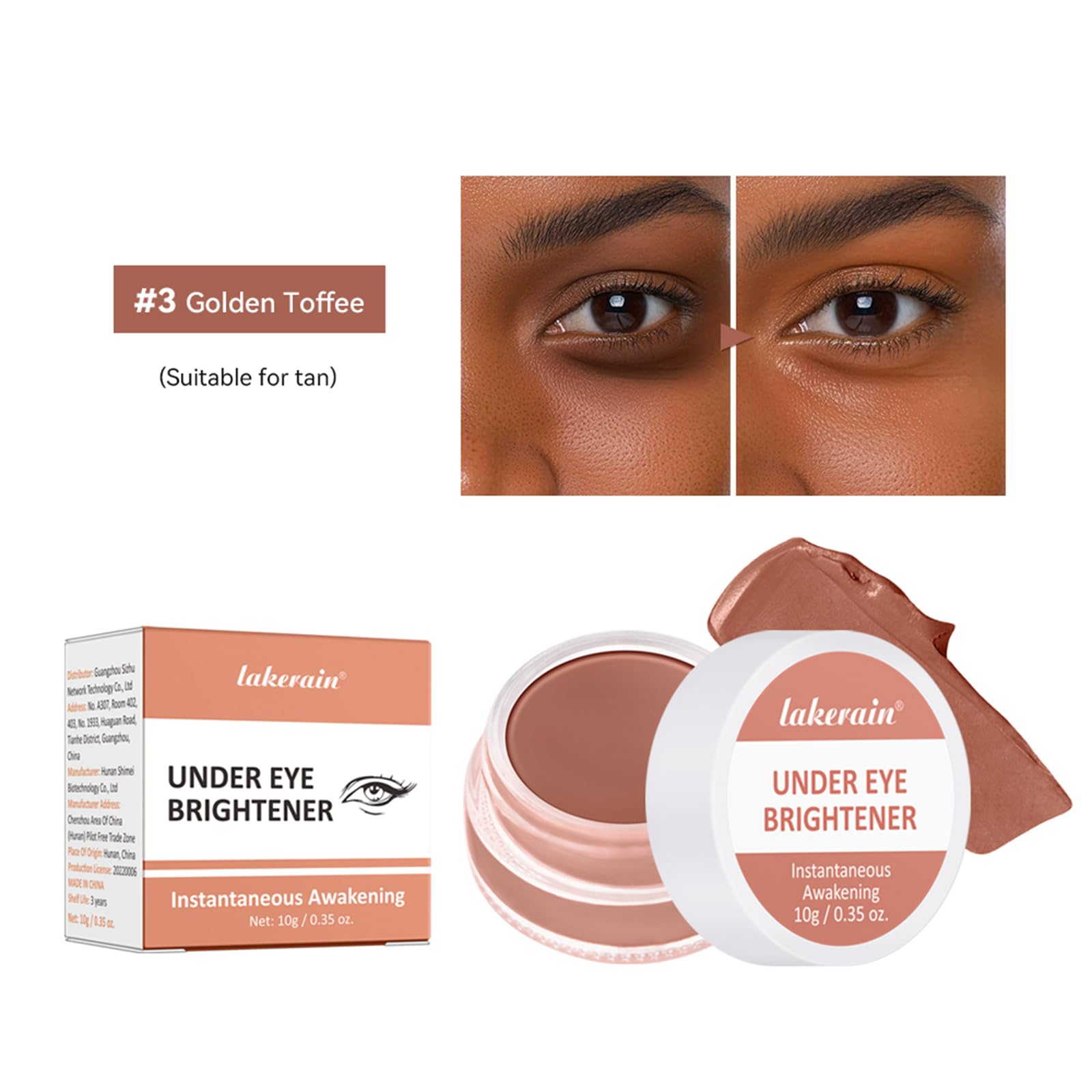 Under Eye Brightener Concealer, Instant Awakening Concealer for Dark Circles Spots & Blemishes - Image 2
