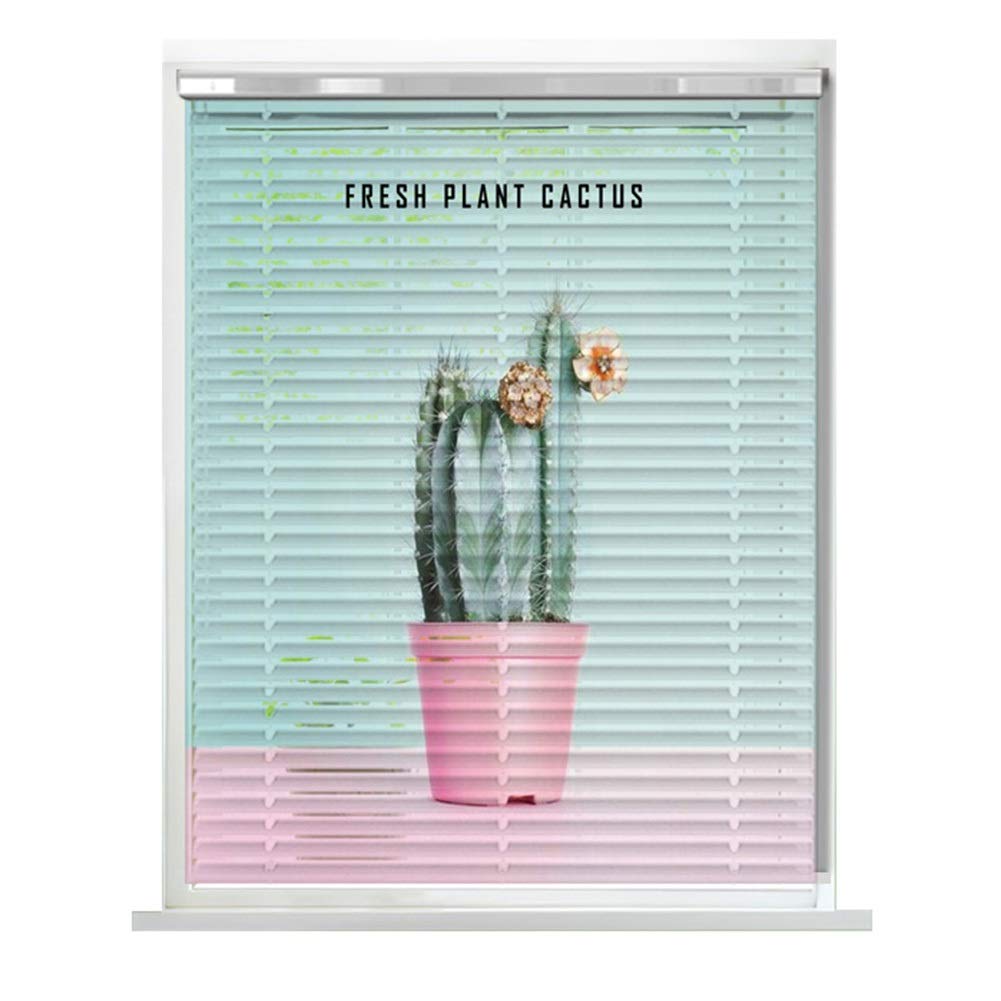 HWF Aluminiowe żaluzje okienne, roślinne, wzorzyste wzory, do kuchni, biura, łazienki, sypialni, salonu, 60 cm/80 cm/100 cm/120 cm/140 cm szerokości (rozmiar: 80 x 160 cm)
