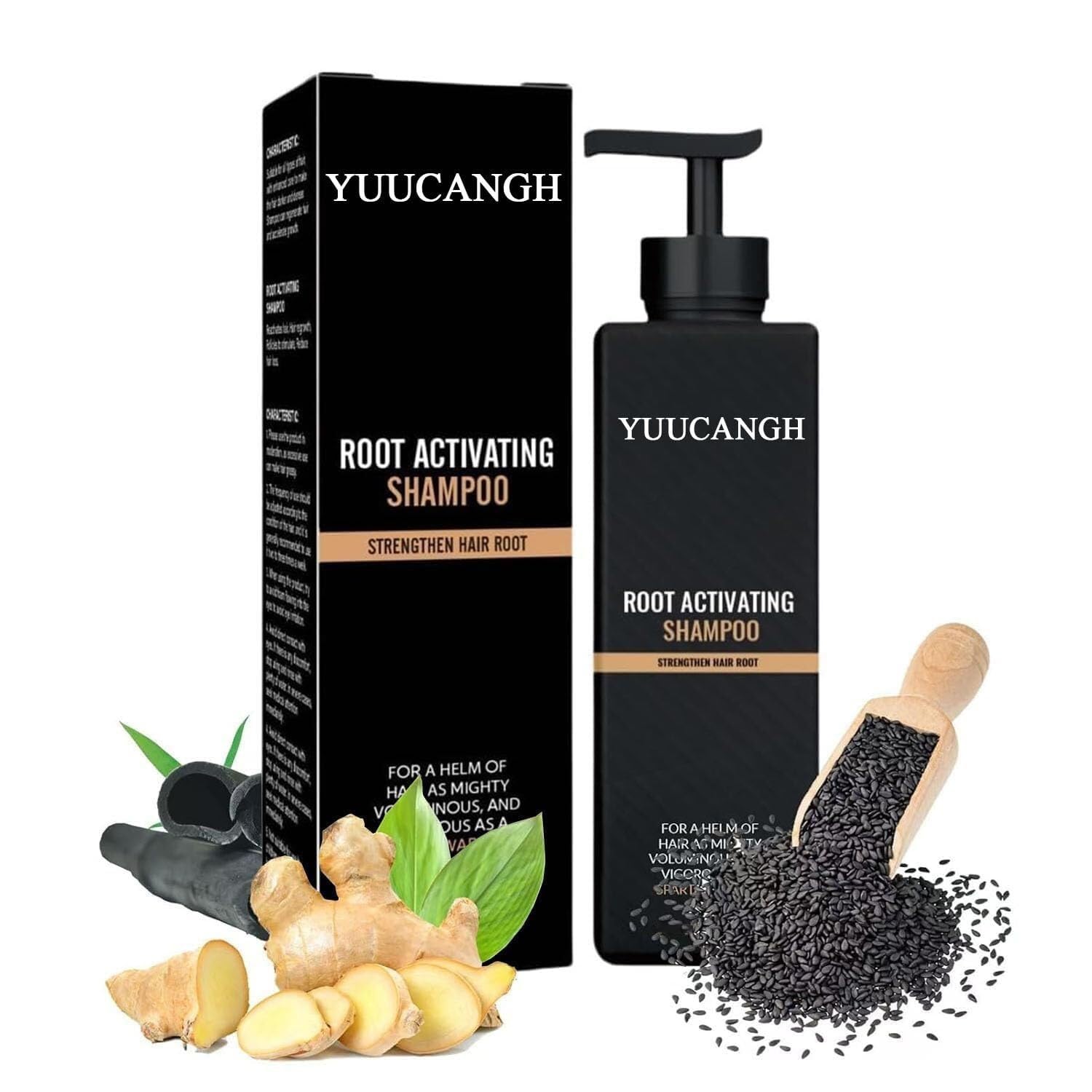 350ML Root Activator Shampoo,Hair Regrowth, Unisex, Natural Formula for Men and Women,Smooth Strong Repair Conditioning Shampoo (350 ML)