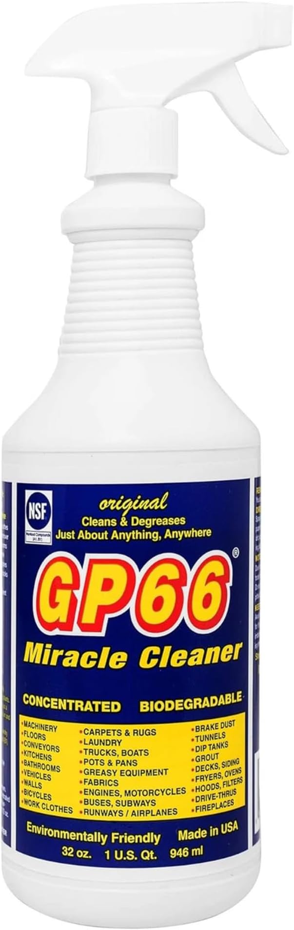 Green Miracle Cleaner Super Size (32 oz) – Powerful American Made All-Purpose Cleaner, Heavy Duty Concentrated Formula Cleans Kitchens, Bathrooms, Laundry, Ovens, Floors, Engines & More