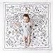 Yinuoday Tapis de Sol Bébé Tapis de Jeu Rampant pour Bébé 120 Cm X 120 Cm Explorez Le Tapis du Monde