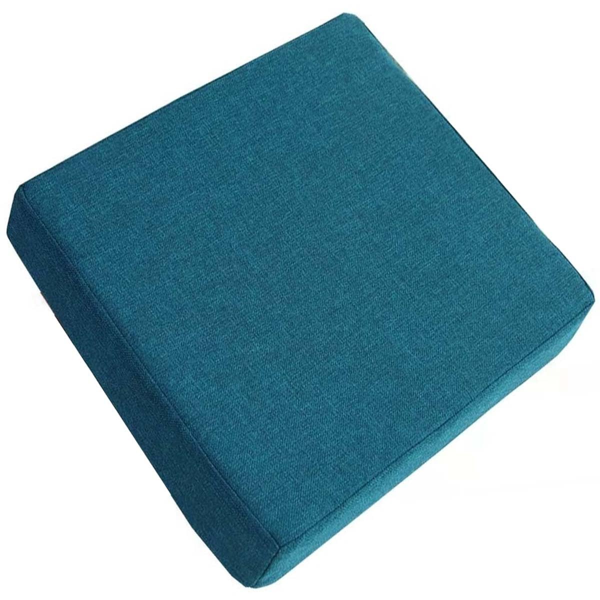 Chair Seat Cushion Set of 1/2/4 Square Stool Cushions 10/12/14 Inches Chair Pads with Ties ,Thicken 5/8CM,Non Slip Chair Padding for Dining ,Office ,Kitchen ,Indoor Outdoor Chairs ( Color : T , Size :