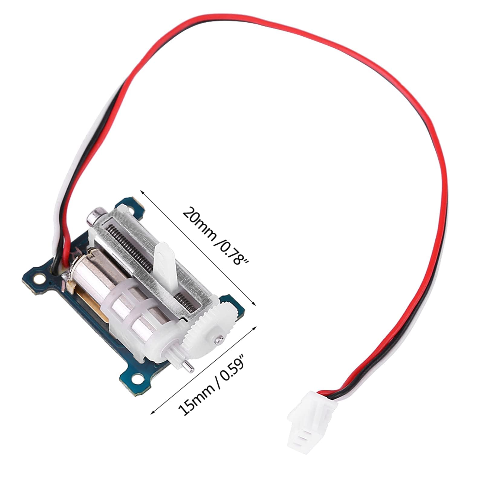 Digital Analog Servo, 1,5 g 15x20 mm Servomotor Linearmotor Linearantrieb, RC Servo Motor Linearaktuator mit 0,12 Sek Geschwindigkeit für Ultra Micro 3D Flugflugzeuge RC Hubschrauber Fahrzeugmodelle