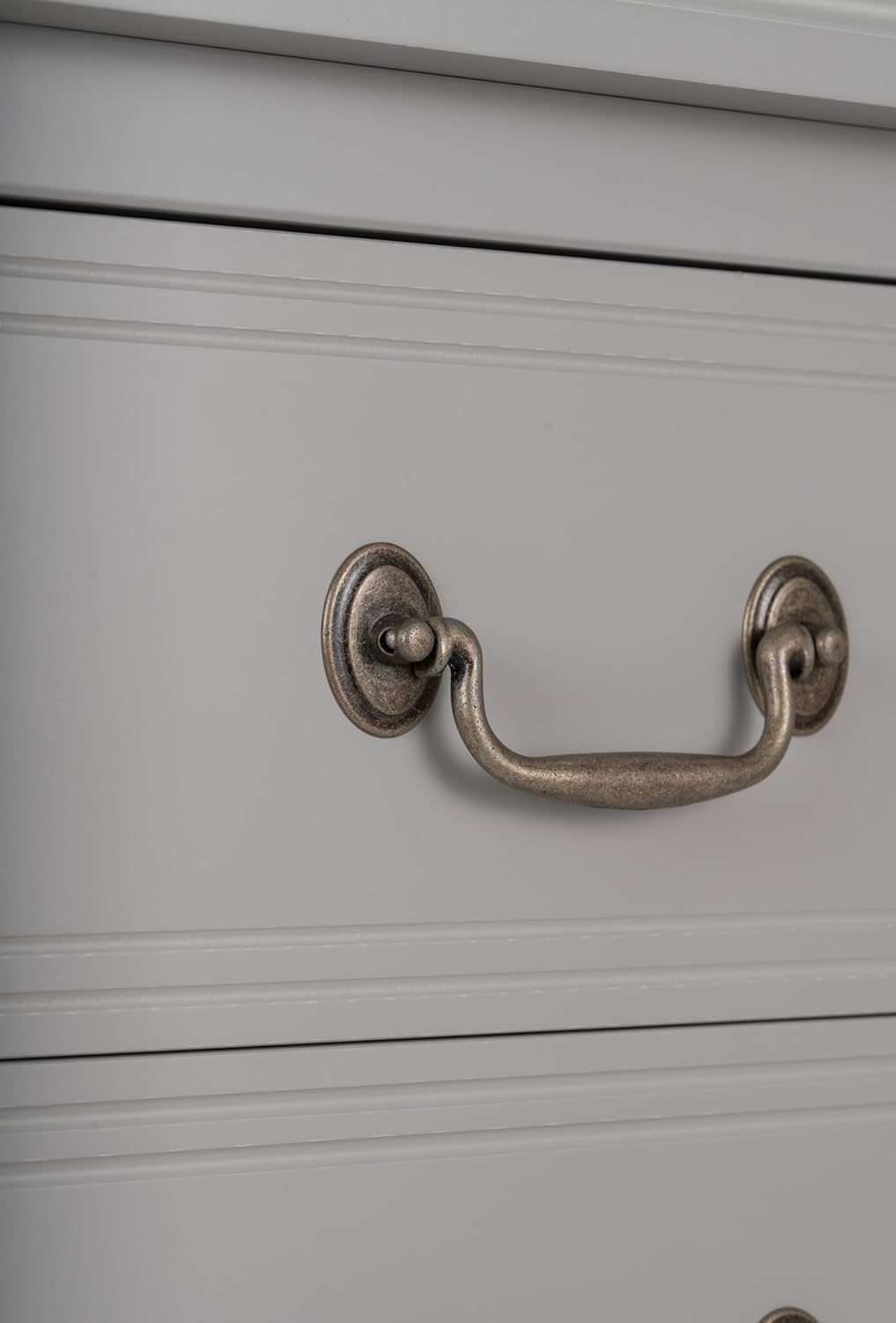 Design House Oxford Chest with Drawers, Gray, 31.5 in H x 35.4 in W x 19.7 in D, 228353-GR