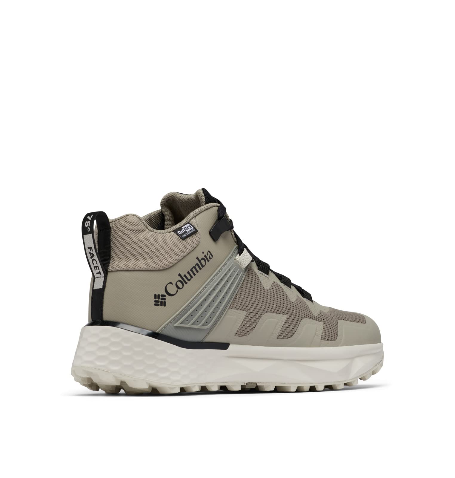 Columbia Facet 75 Mid Outdry (Former Version), Scarponcini da trekking e da trekking a vita media Uomo, Kettle Black, 40 EU