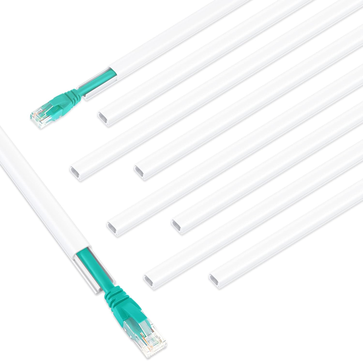 One Cord Cover Wall 153in Mini Wire Hider, Wire Cover for Hiding Speaker Wire