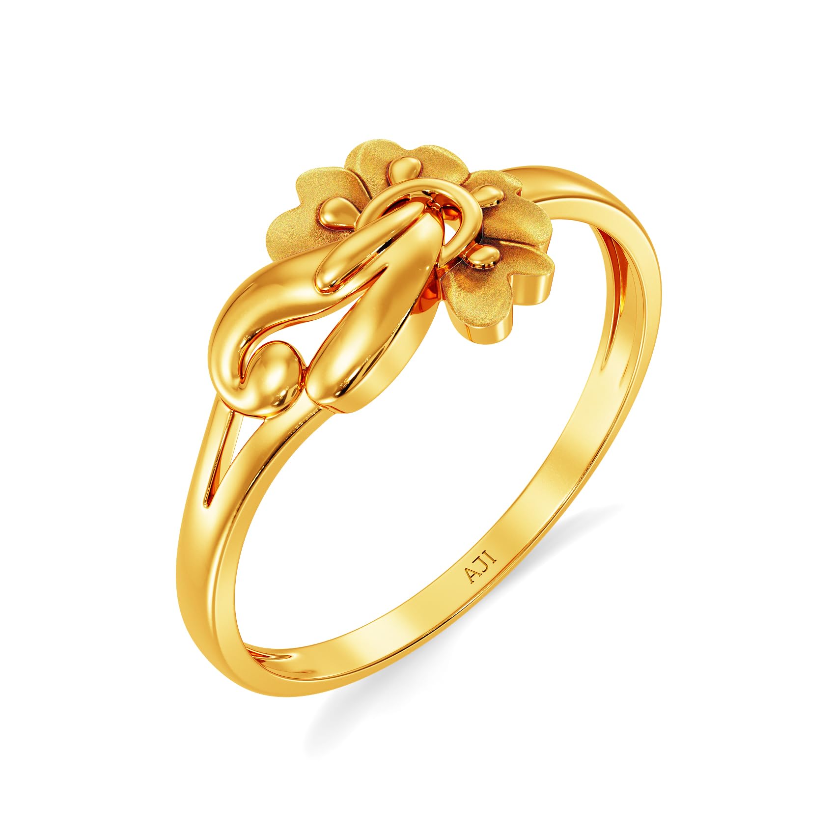 joyalukkas Women 22Kt Petal Inspired Gold Ring, Size_14-picture-24