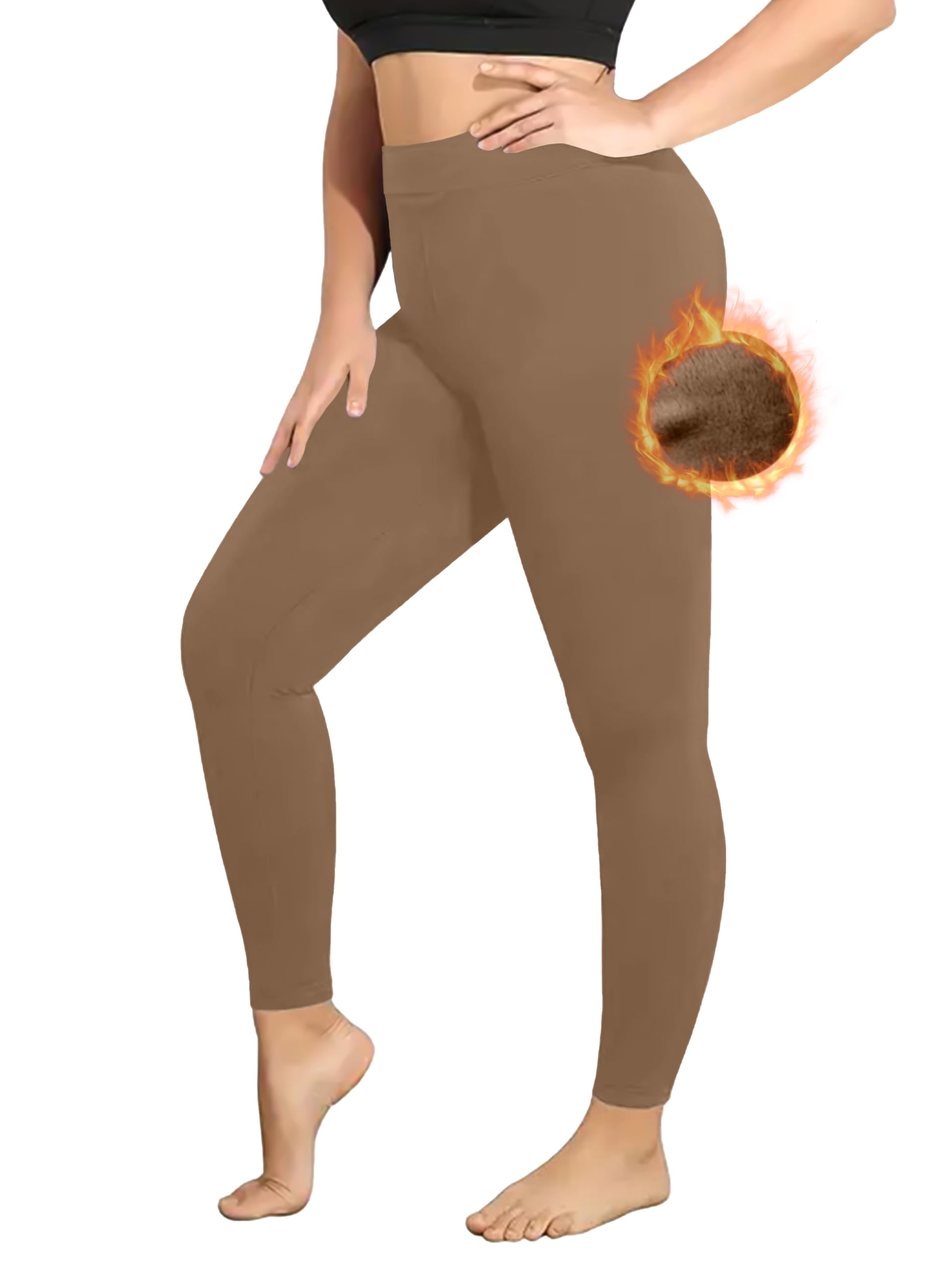 Love My FashionsWomen's New Winter Warm Faux Fur Fleece Lined Leggings Ladies Thick Stretchy Tights Thermal Pants in Plus Sizes