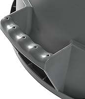 Vista 4 de Winco PTC-10G Cubo de basura redondo, 10 galones, plástico, gris