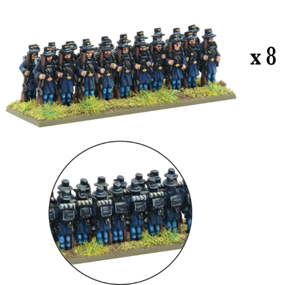 Warlord Games Iron Brigade - Miniaturas de escala épica para polvo negro altamente detallada, era de la Guerra Civil Americana para juegos de guerra de mesa