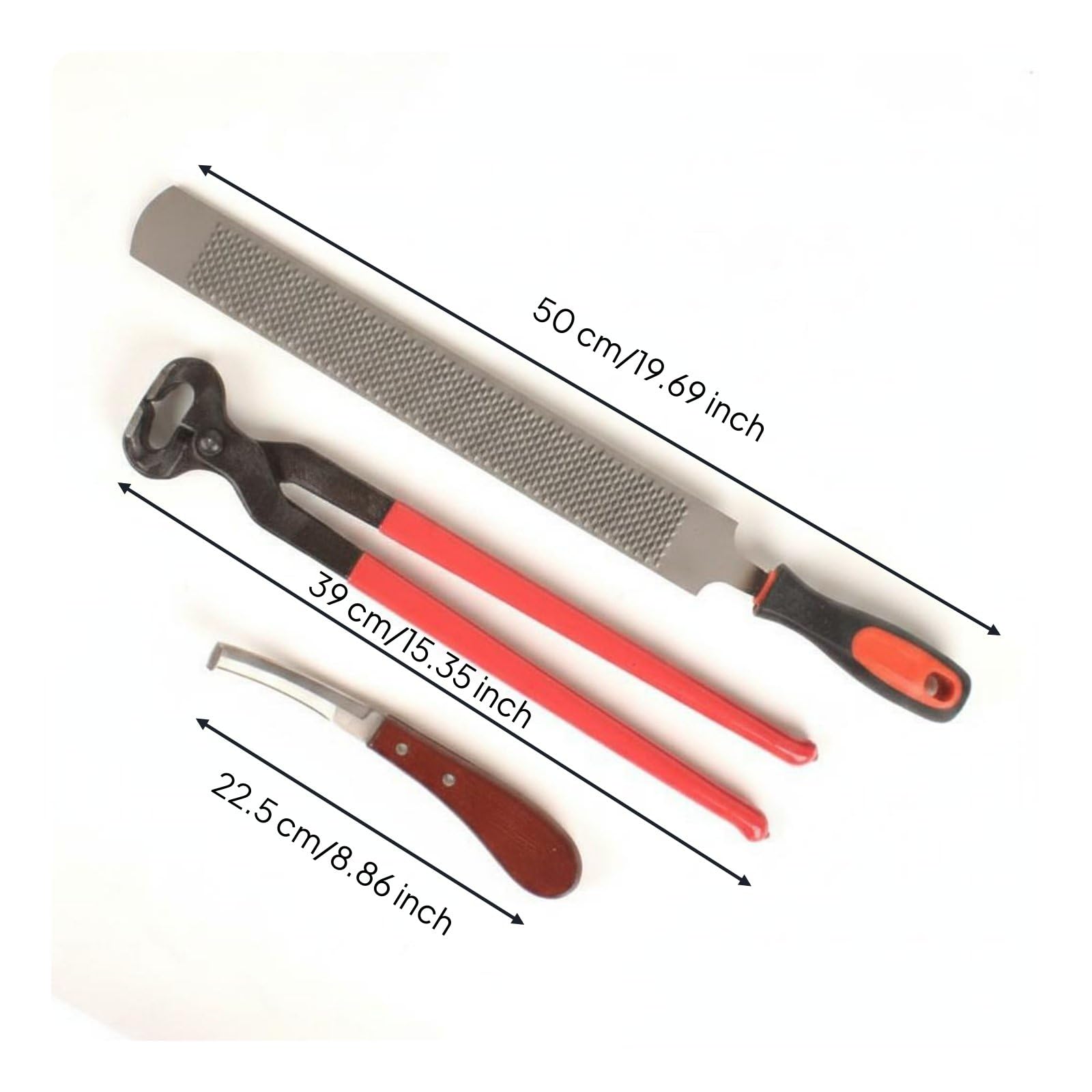 Set Cura Zoccoli Taglio Affilato Trimmer Zoccoli Impugnatura Ergonomica Attrezzatura Veterinaria per Veterinari , 16 Pollici