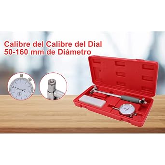 Industrial Tools, Dial Bore Gauges Set, Wide Measuring Range 50160MM Diameter Indicator Measuring Engine Cylinder Tool Kit, Cylinder Bore Gauges with Guiding Protective Bridge