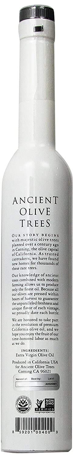 ANCIENT OLIVE TREES - Extra Virgin California Olive Oil | Pressed from Arbosana & Arbequina Olives | Hydroxytyrosol & Polyphenol Rich Olive Oil | EVOO Great for Dipping & Cooking | 12.6 FL. OZ. | 2 CT