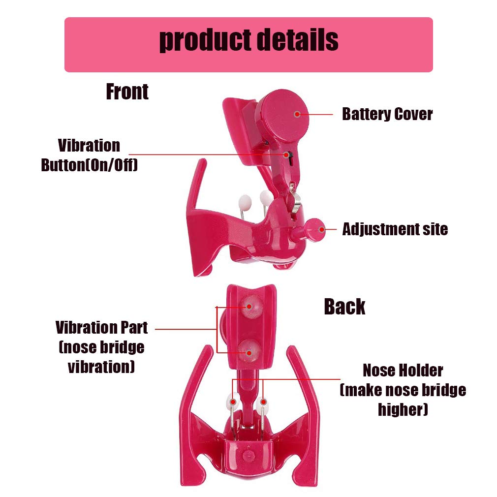 Lifter Silicone Elettrico Nose Shaper Shaping Lifting Clip, Lifting Natural Elettrico Naso Sollevamento Clip Shaper con Ponte Raddrizzamento per Face Tool