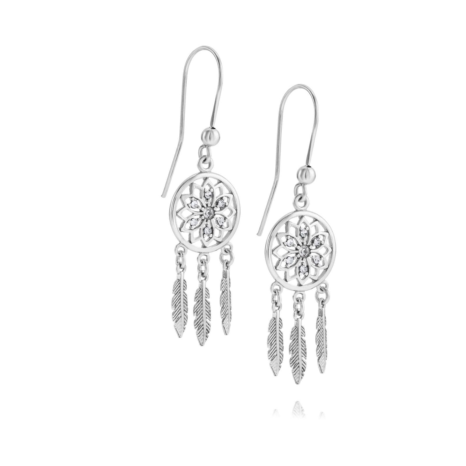 LILLY MARIE Pendientes De Mujer Hechos A Mano En Plata De Ley Con Zirconia