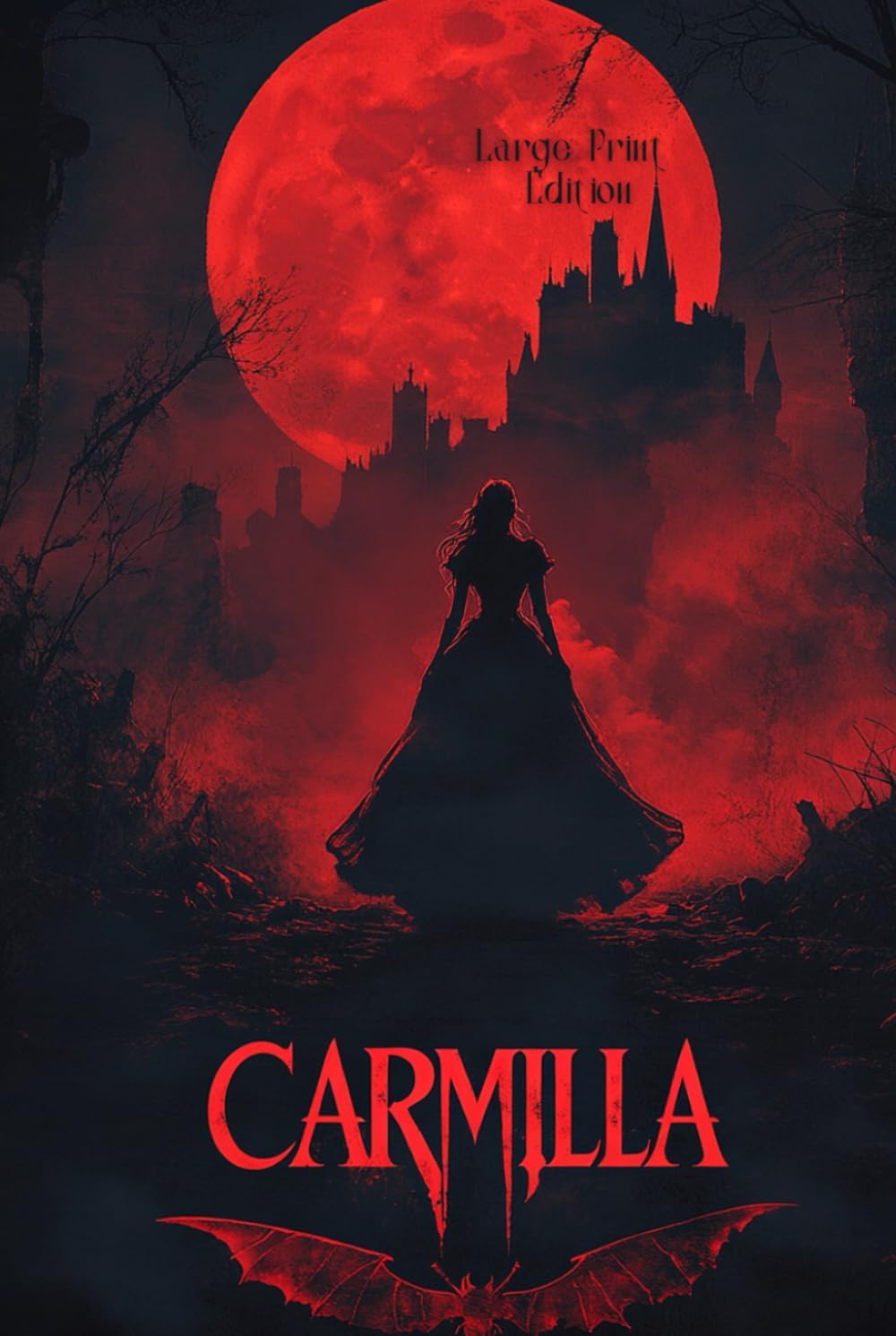 Carmilla (Large Print Edition): Gothic Vampire Classic of Forbidden Desire and Dark Secrets in the Shadows of Styria