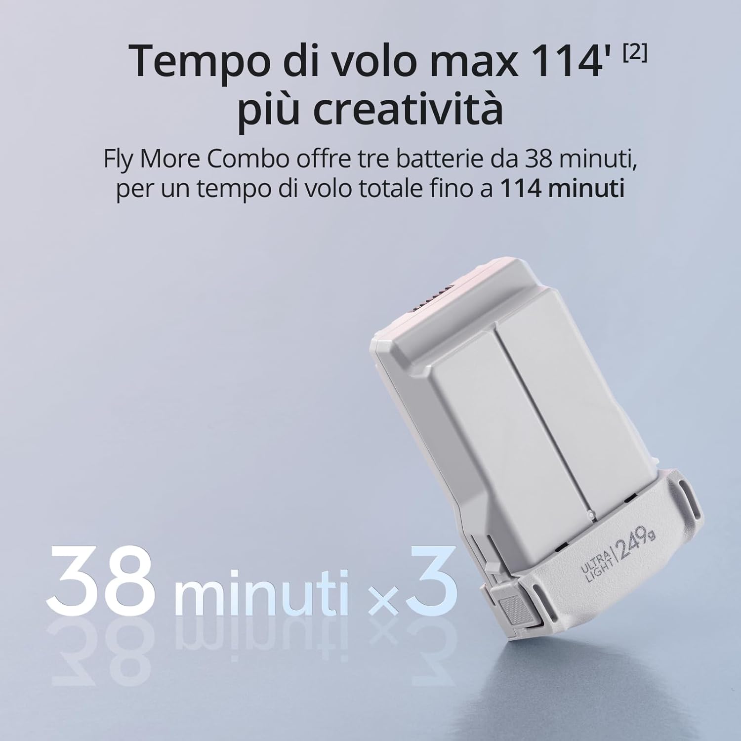 DJI Mini 3 Fly More Combo (con DJI RC) – Mini drone con fotocamera leggero e pieghevole con video in 4K HDR, autonomia di 38 minuti, Riprese verticali native e funzioni intelligenti, C0 Mini 3 Fly More Combo (DJI RC) (C0) Versione singola - Immagine 4