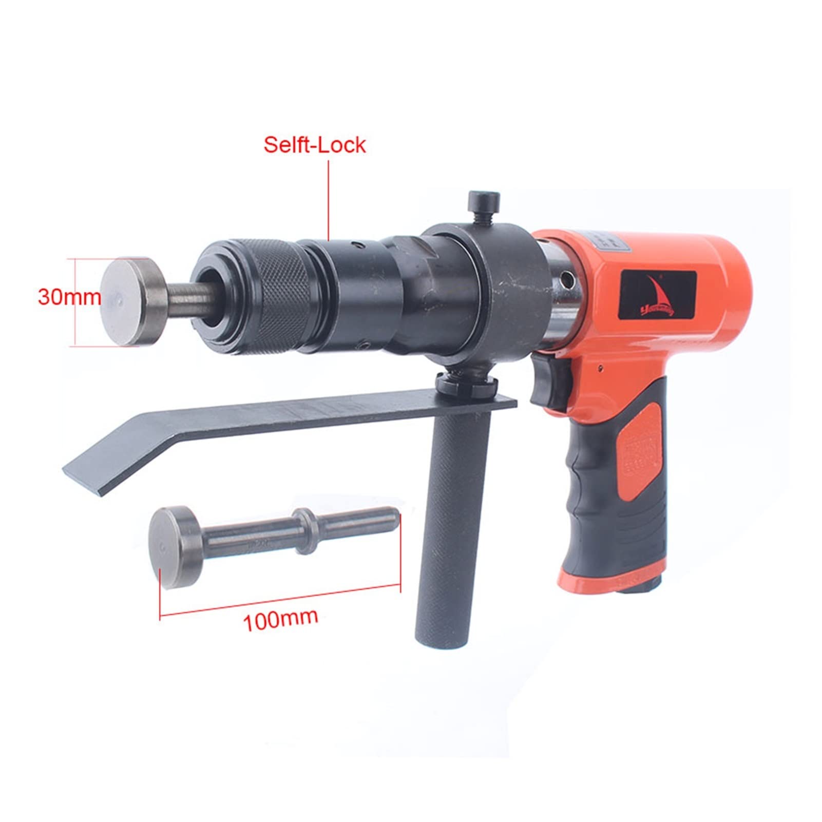 Hämmer Self-Lock-Pneumatikhammer Set Air Hammer-Nähhammer-Kit (Color : Spring Rivet Hammer)