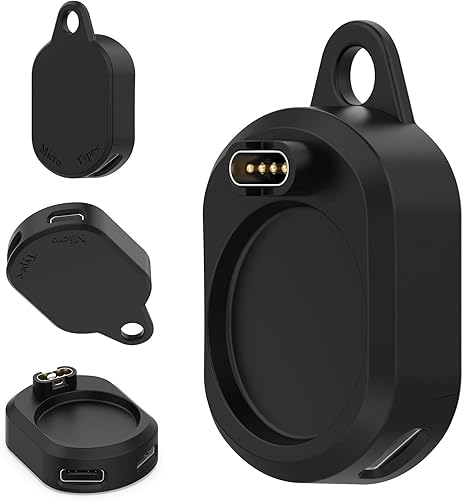 Miniatura 2 de (1+10) Miimall Compatible con Garmin Forerunner 965265265S Adaptador de carga tipo C, micro adaptador de carga de seguridad portátil convertidor de