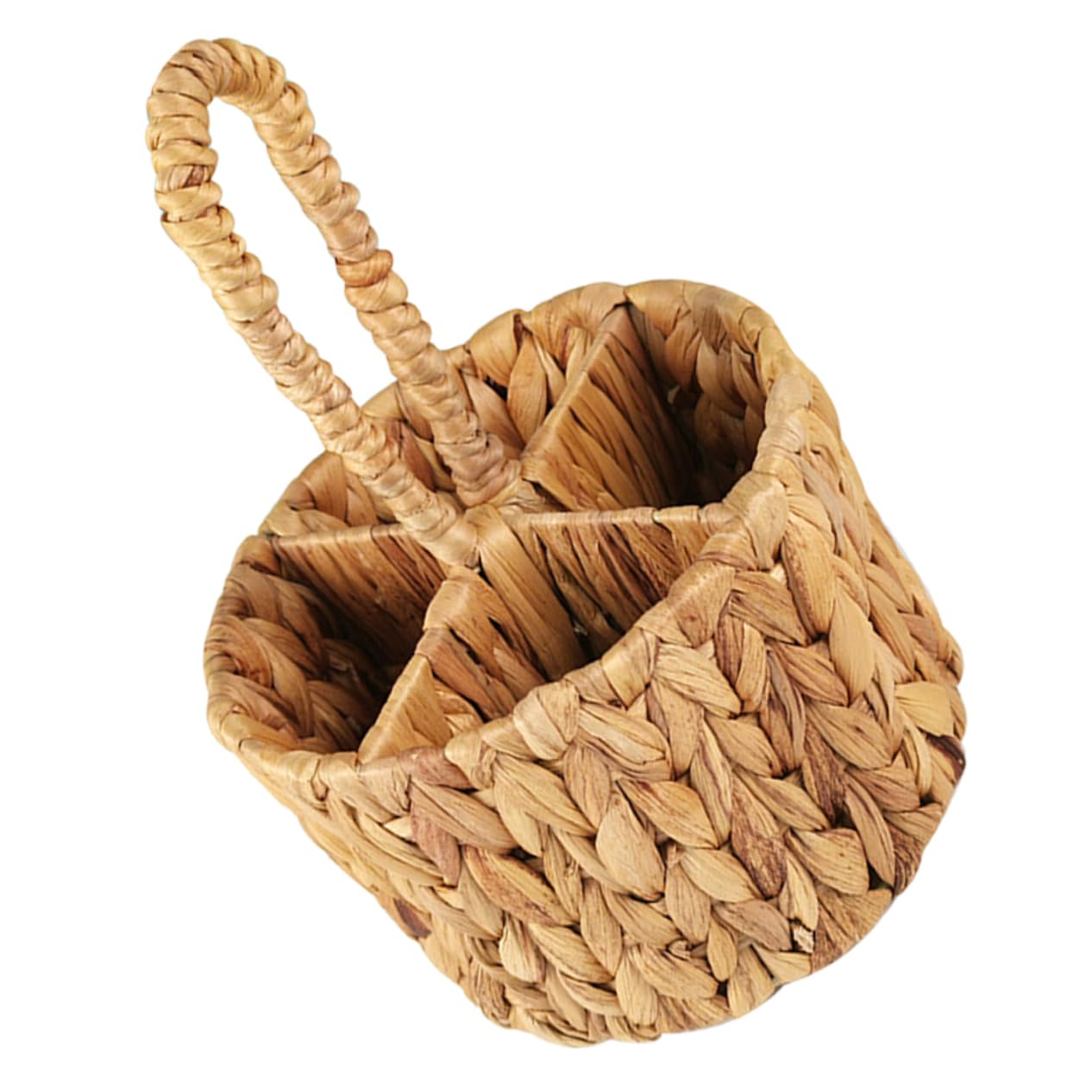 MUCKLILY Hand Woven Storage Basket Rustic Woven Flower Basket with Handle Portable Design for Home Office and present Giving Made From for Various Occasions