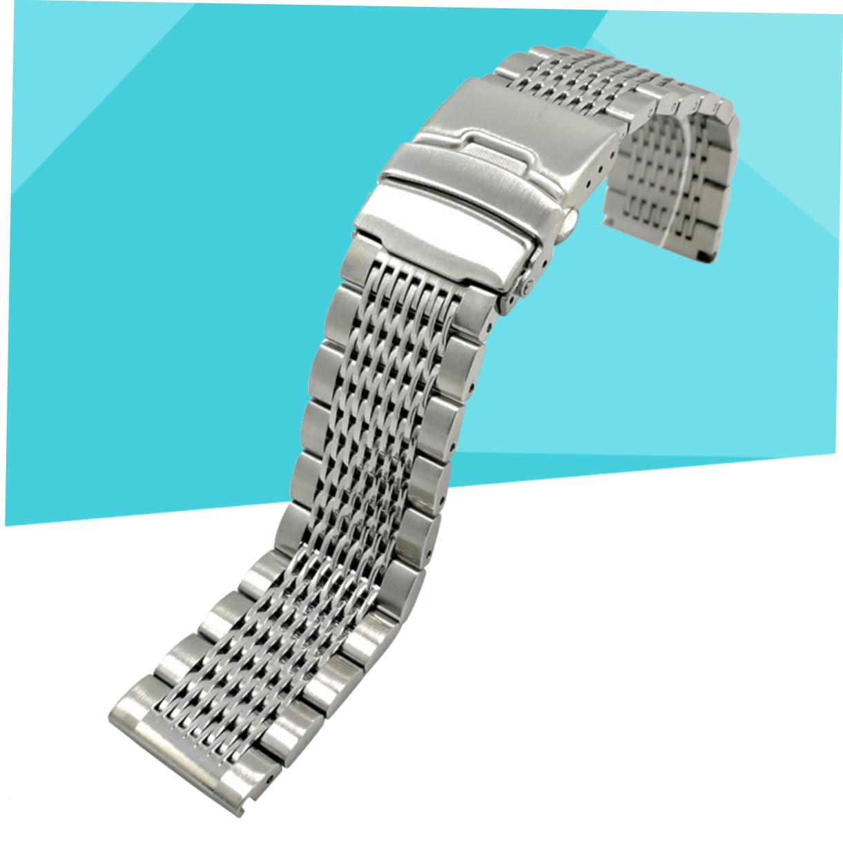 COLLBATH Correa de Reloj de Acero Inoxidable 20mm, Correa Metálica Ergonómica para Hombre y Mujer Cierre Duradero y Diseño Elegante
