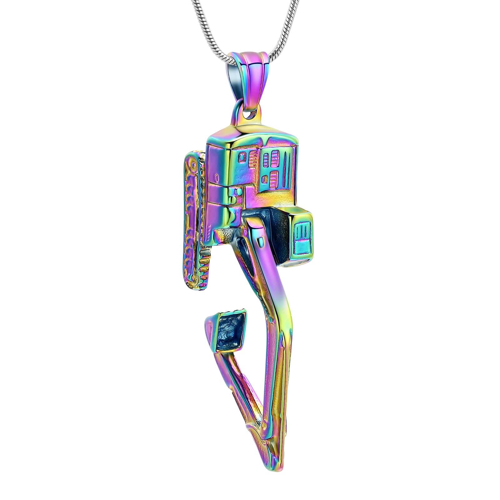 Memorial Cremation Digger Necklaces for Men Women Urn Necklaces Pendant Stainless Steel Human Ash Keepsake Pendant Jewellery Locket Jewellery Holder