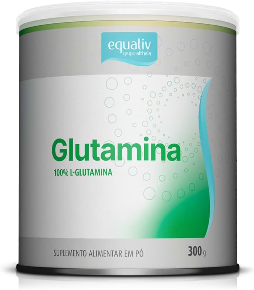 EQUALIV Glutamina - Suplemento Alimentar em Pó 100% L-glutamina - Sem Glúten, Açúcares e Adoçantes Artificiais - Lata 300g